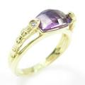 K18YG アメジストリング