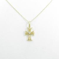 K18YG クロス ダイヤモンドネックレス