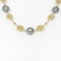 K18YG クロチョウパールネックレス