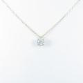 K18YG ソリティア ダイヤモンドネックレス 0．524ct・J・I1・EXT