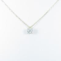 K18YG ソリティア ダイヤモンドネックレス 0．524ct・J・I1・EXT