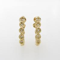 K18YG ダイヤモンドイヤリング