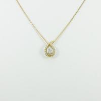 K18YG ダイヤモンドネックレス 0．292ct・E・SI2・GOOD