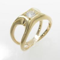 K18YG ダイヤモンドリング