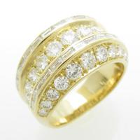 K18YG ダイヤモンドリング