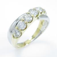 K18YG／PT ダイヤモンドリング30％引き