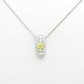 K18YG／プラチナダイヤモンドネックレス 0．230ct・FVY・SI110％引き