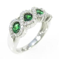 PT グリーンガーネットリング