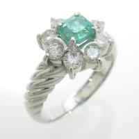 PT フラワー エメラルドリング30％引き