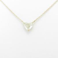 【リメイク】K18YG ダイヤモンドネックレス 0．786ct・L・SI2・ハートシェイプ