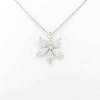 【リメイク】PT フラワー ダイヤモンドネックレス