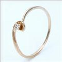 【送料無料】K18ピンクゴールドダイヤモンドリング