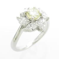 プラチナダイヤモンドリング 0．482ct・FLY・SI1