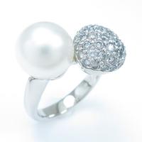 PT ハート シロチョウパールリング