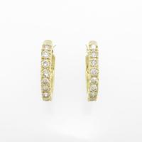 K18YG ダイヤモンドピアス