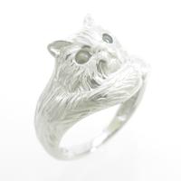 K18WG キャット クリソベリルキャッツアイリング10％引き