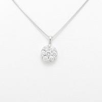 K18WG ダイヤモンドネックレス