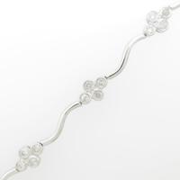 K18WG ダイヤモンドブレスレット