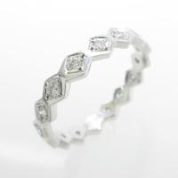 K18WG ダイヤモンドリング