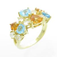 K18YG カラーストーンリング