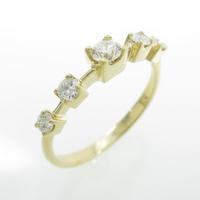 K18YG ダイヤモンドリング