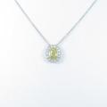 ティファニー ダイヤモンドネックレス 0．85ct・FIY・VS1・オーバルカット