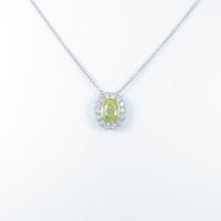 ティファニー ダイヤモンドネックレス 0．85ct・FIY・VS1・オーバルカット