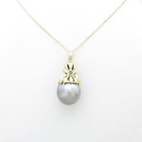 K18YG クロチョウパールネックレス