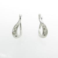 K18WG ダイヤモンドピアス