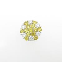 K18WG パヴェ サファイヤペンダント