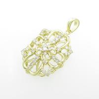 K18YG ダイヤモンドペンダント