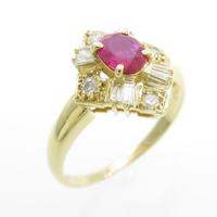 K18YG ルビーリング