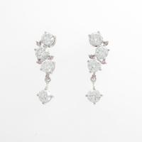 K18WG ダイヤモンドピアス