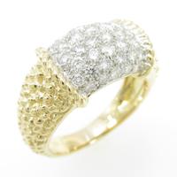 750YG／750WG パヴェ ダイヤモンドリング10％引き