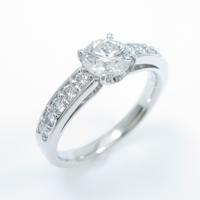 【リメイク】プラチナダイヤモンドリング 0．546ct・F・VS2・EXT10％引き