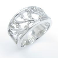 K18WG ダイヤモンドリング