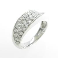 K18WG パヴェ ダイヤモンドリング