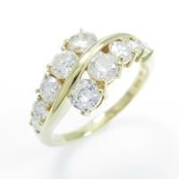 K18YG ダイヤモンドリング