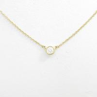 ティファニー バイザヤード ネックレス 0．19ct・F・VVS1・3EXT
