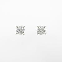 カルティエ ダイヤモンドピアス 0．23ct・0．23ct