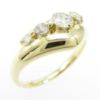 K18YG ダイヤモンドリング