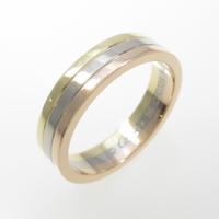 カルティエ スリーゴールド リング