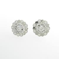 PT フラワー ダイヤモンドピアス