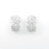 K18WG ダイヤモンドイヤリング