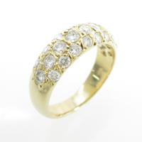 K18YG パヴェ ダイヤモンドリング