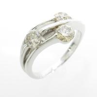 K18WG ダイヤモンドリング