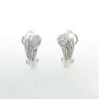 PT／K18WG ダイヤモンドピアス