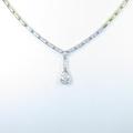 モニッケンダム ダイヤモンドネックレス 0．35ct・F・SI1・ペアシェイプ