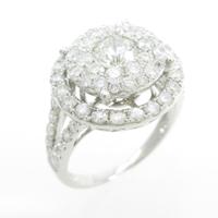 K18WG ダイヤモンドリング