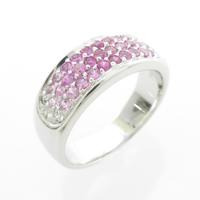 K14WG ピンクサファイヤリング
